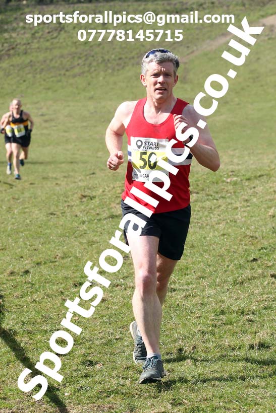 Masters men 2021 NECAA Cross Country Relays, Thornley Farm, Peterlee, Saturday, April 10th. Photo: David T. Hewitson/Sports for All Pics